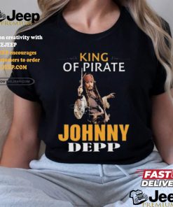 Johnny depp king of pirates of the caribbean shirt