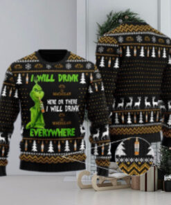 Macallan Grinch Will Drink Everywhere Ugly Sweater