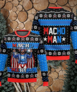 Macho Merica Ugly Christmas Sweater