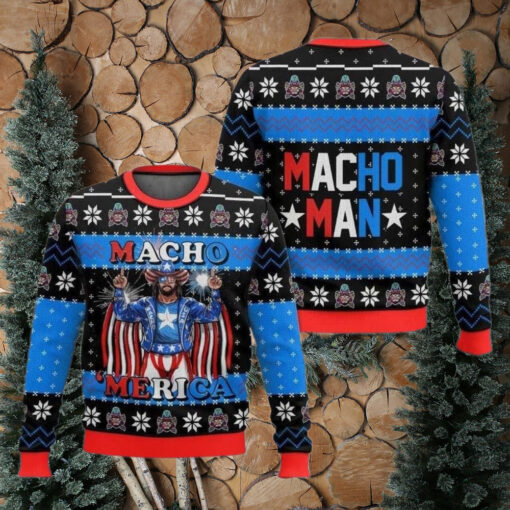 Macho Merica Ugly Christmas Sweater