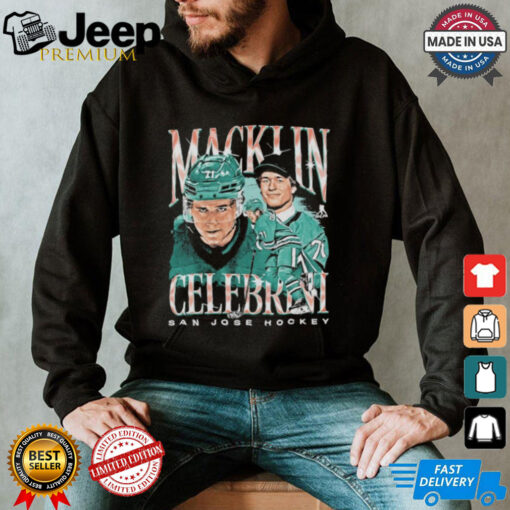 Macklin celebrini san jose vintage shirt