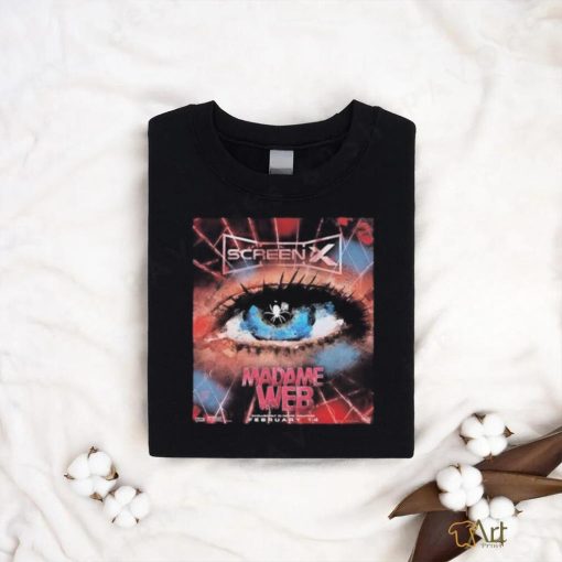 Madame Web Official Poster ScreenX Releases February 14th 2024 shirt