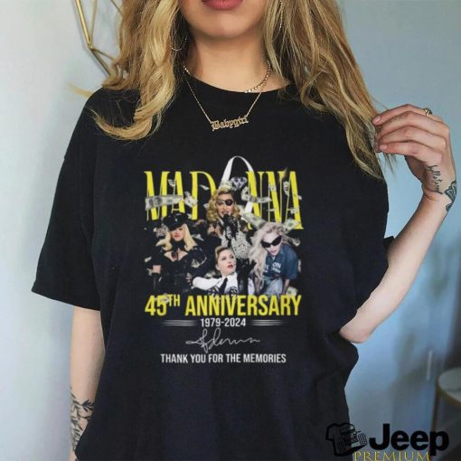 Madonna 45Th Anniversary T Shirt 1979 Äì 2024 Thank You For The Memories shirt