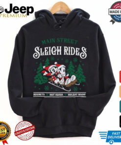 Main Street Sleigh Rides Sweatshirt, Disney Family Christmas Tee, Mickey Minnie Santa 2024 Shirt