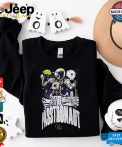 Majestic Threads Joshua Dobbs Black Minnesota Vikings The Passtronaut T Shirt