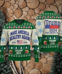 Make America Healthy Again Trump 2024 Christmas Sweater