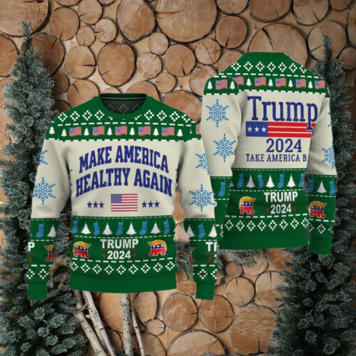 Make America Healthy Again Trump 2024 Christmas Sweater