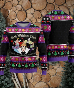 Maleficent Bad Witches Club Ugly Christmas Sweater