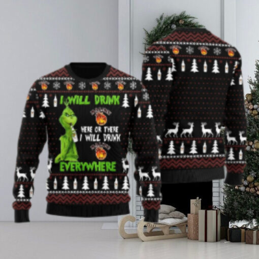 Malibu Grinch Will Drink Everywhere Ugly Sweater