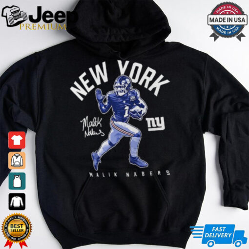 Malik Nabers New York Giants Stiff Arm T Shirt