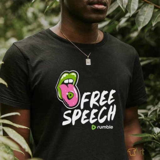 Mally Mouse Wearing Free Speech Rumble shirt