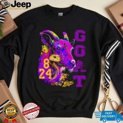 Mamba 8 and goat 24 year of the Goat shirt