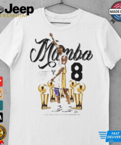 Mamba Kobe Bryant 8 Los Angeles Lakers trophy shirt