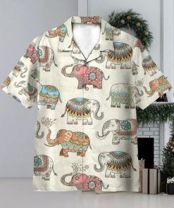 Mandala Elephants India Style 3D Hawaiian Shirt Summer Vaction Gift