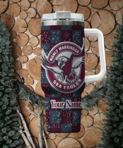 Manly Warringah Sea Eagles NRL Personalized Stanley Tumbler 40oz