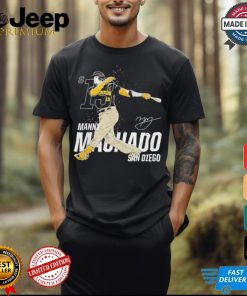 Manny Machado San Diego Padres dynamic pose signature shirt