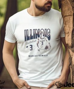 Marcus Domask 3 University of Illinois basketball shirt mens t shirt