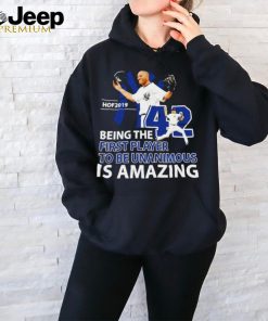 Mariano Rivera 42 NY Yankees being the first player to be unanimous is amazing shirt