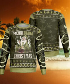 Marijuana Christmas Ugly Sweater