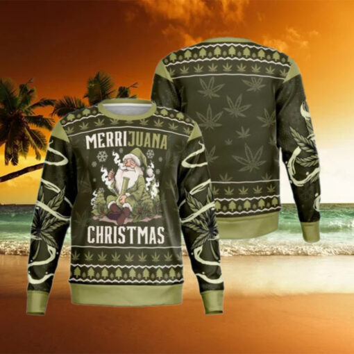 Marijuana Christmas Ugly Sweater