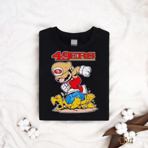 Mario 49ers Stomps On Detroit Lions Shirt