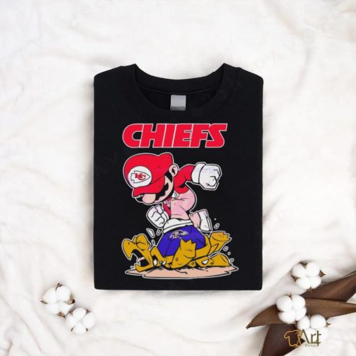 Mario Chiefs Stomps On Baltimore Ravens Shirt