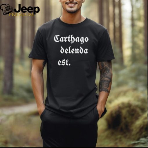 Mark Zuckerberg Carthago Delenda Est Ladies Boyfriend Shirt