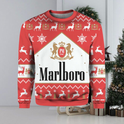 Marlboro Black Menthol Cigarette Ugly Christmas Sweater