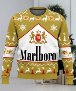 Marlboro Gold Cigarette Ugly Christmas Sweater