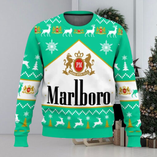 Marlboro Menthol Cigarette Ugly Christmas Sweater