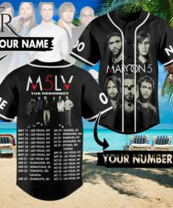 Maroon 5 M5LV The Residency Custom Baseball Jersey