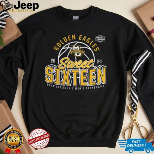 Marquette Golden Eagles 2024 NCAA Men's Basketball Tournament March Madness Sweet Sixteen Defensive Stance T Shirt