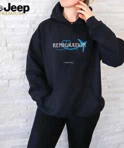 Martin Sellner Wearing Remigration Shirt