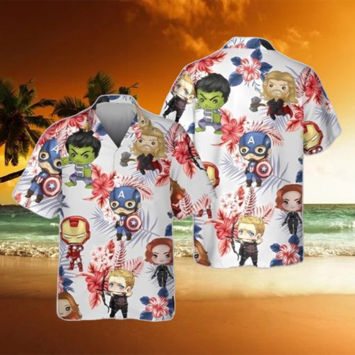 Marvel Avengers 3D Hawaiian Shirt Summer Beach Gift For Men And Women