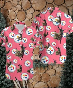 Marvel Avengers Assemble Vision Hawaiian Shirt Womens Outfit Pittsburgh Steelers