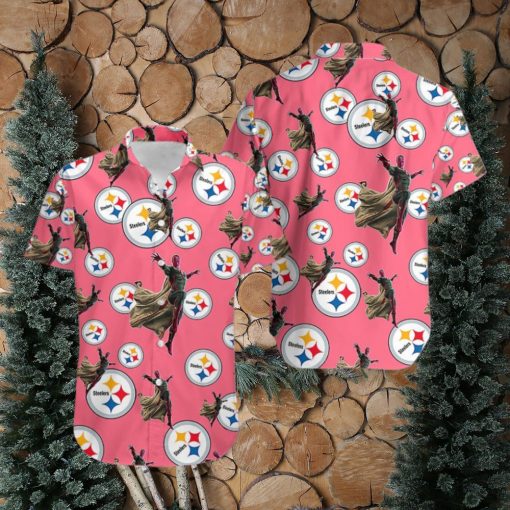 Marvel Avengers Assemble Vision Hawaiian Shirt Womens Outfit Pittsburgh Steelers