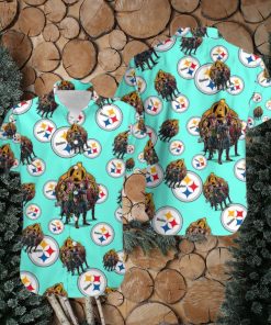 Marvel Avengers End Game Rocket Raccoon Aloha Hawaiian Shirts Pittsburgh Steelers