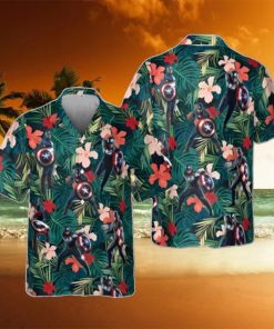 Marvel Captain America 3D Hawaiian Shirt Unique Gift Summer Beach