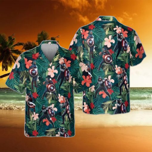 Marvel Captain America 3D Hawaiian Shirt Unique Gift Summer Beach