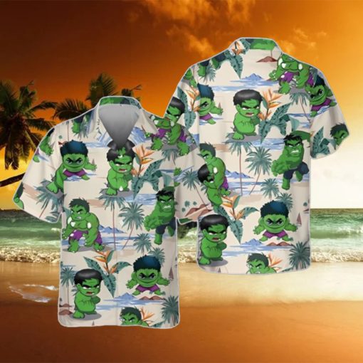 Marvel Hulk Hawaiian Shirt, Captain America Hawaiian Shirt Unique Gift