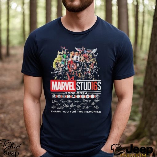 Marvel Studios 2008 2024 Thank You For The Memories Signatures Shirt