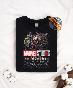 Marvel Studios All Characters 2008 2024 Thank You For The Memories T Shirt