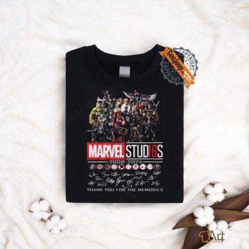 Marvel Studios All Characters 2008 2024 Thank You For The Memories T Shirt