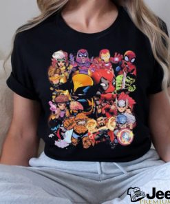 Marvel Studios Chibi Characters X Deadpool Wolverine Shirt