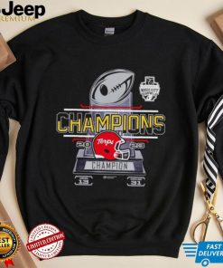 Maryland Terrapins 2023 TransPerfect Music City Bowl Champions trophy shirt