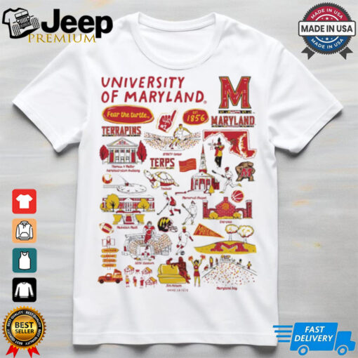 Maryland Terrapins Vive La Fete Impressions Artwork shirt