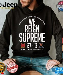 Maryland Terrapins vs Virginia Cavaliers football 2024 Final Score 27 13 Shirt