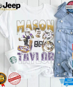 Mason Taylor LSU Tigers 90s Retro Graphic Players t shirt