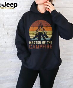 Master Of The Campfire Sunset Retro Bonfire Camping Camper Unisex T Shirt