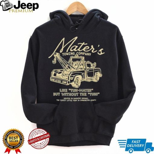 Mater’s towing company like tuh mater but without the tuh shirt